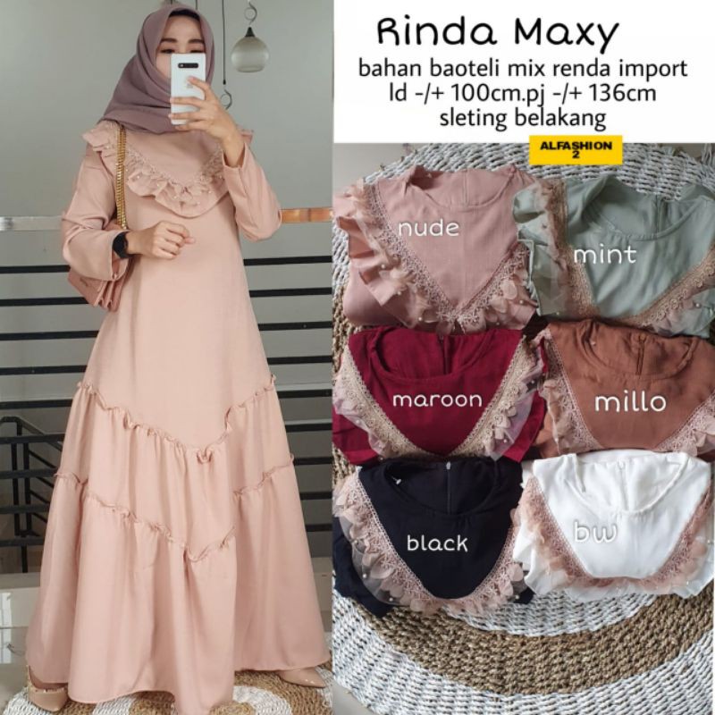 Gamis Rinda Maxy //Baloteli premium
