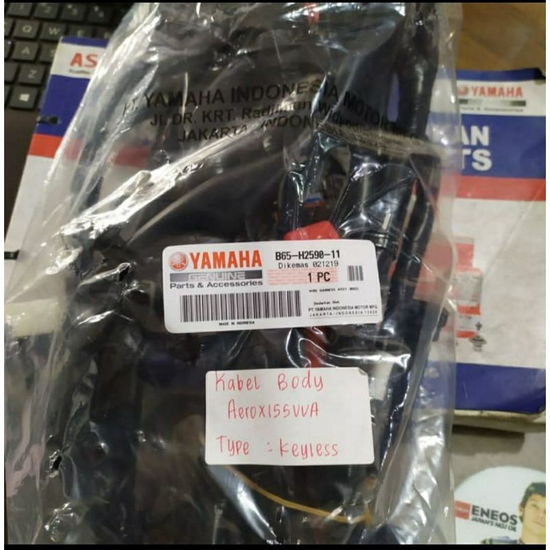 KABEL BODY AEROX 155  KEYLESS ASLI / KABEL BODI AEROX 155 KEYLESS ORI YAMAHA B65 H2590 11