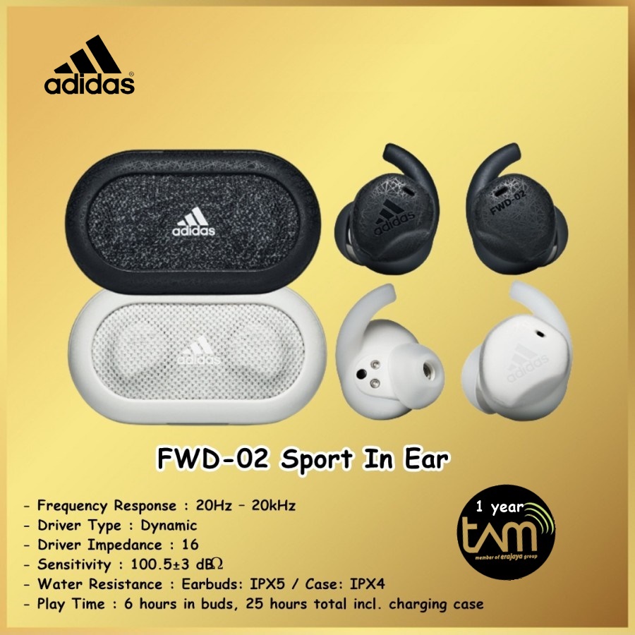 Adidas FWD-02 Sport In Ear Earphone Earbuds True Wireless TWS FWD02