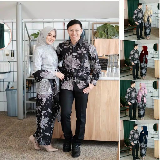 Ready 5 Warna Termurah Nayaka Batik - Batik Couple Dinda Slendang Padi Putih Atasan Tille