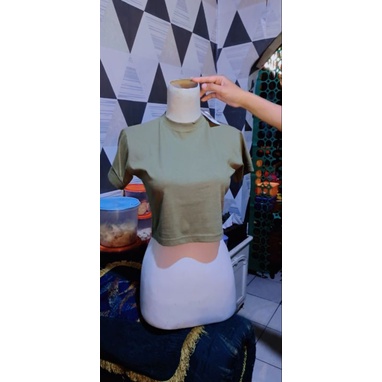 Kaos Crop Tee Cotton Combed 24s