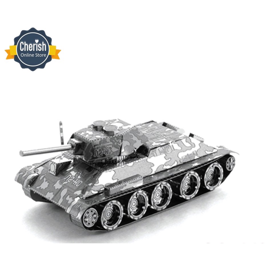 Nano 3D Metal Puzzle T34 TANK - Miniatur Tank MB-065