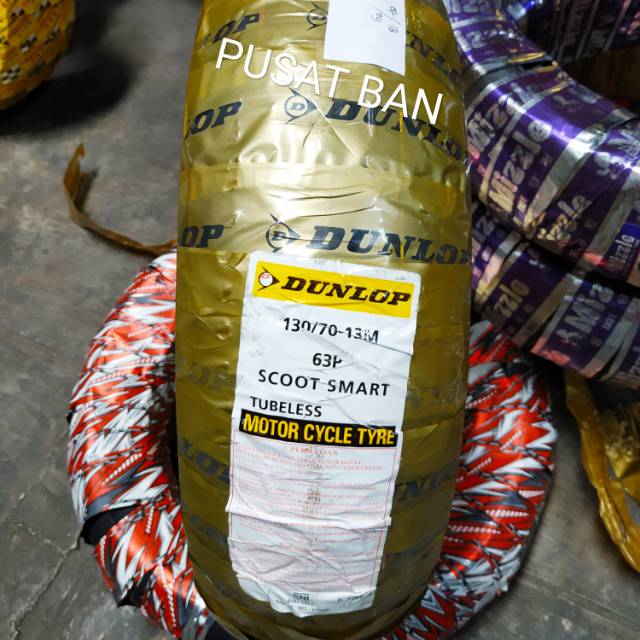 BAN LUAR TUBLES  RING 13 DUNLOP T900 130/70-13 TUBELESS