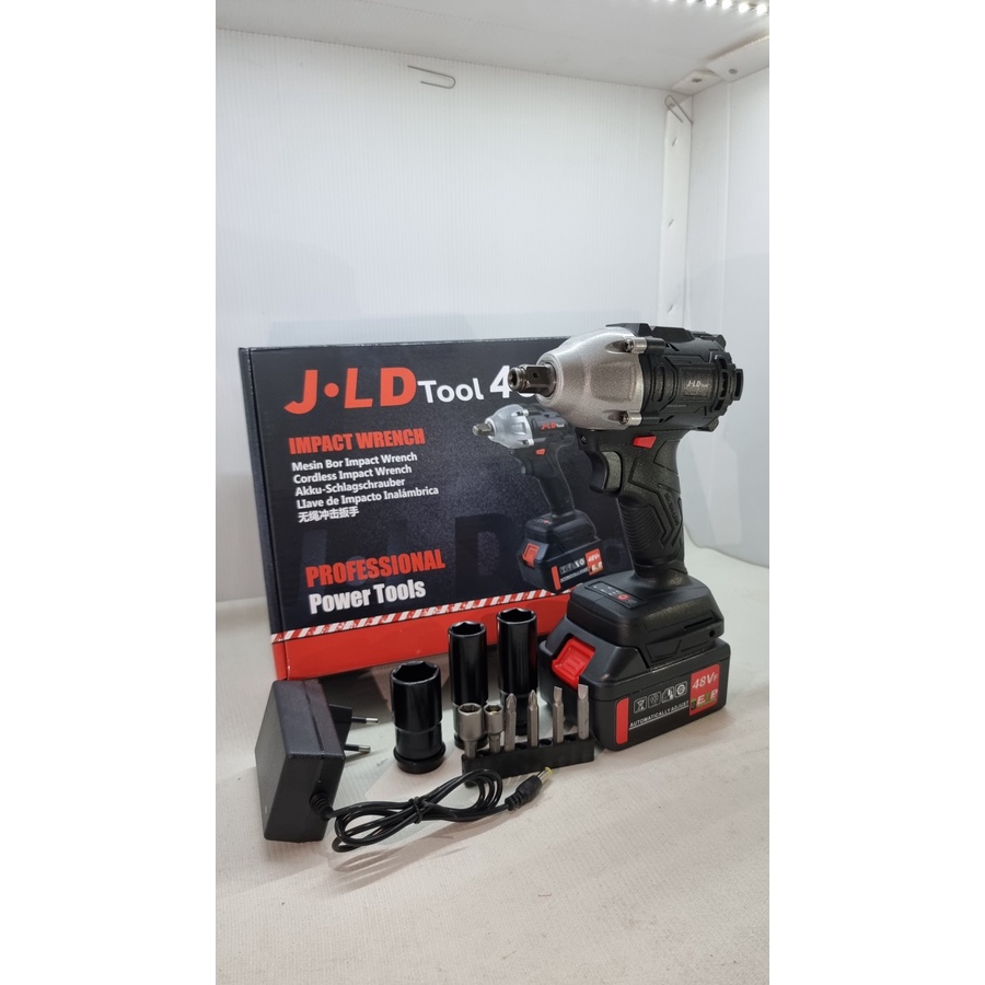 CORDLESS IMPACT WRENCH 48S JLD - pembuka baut cordles - batre2