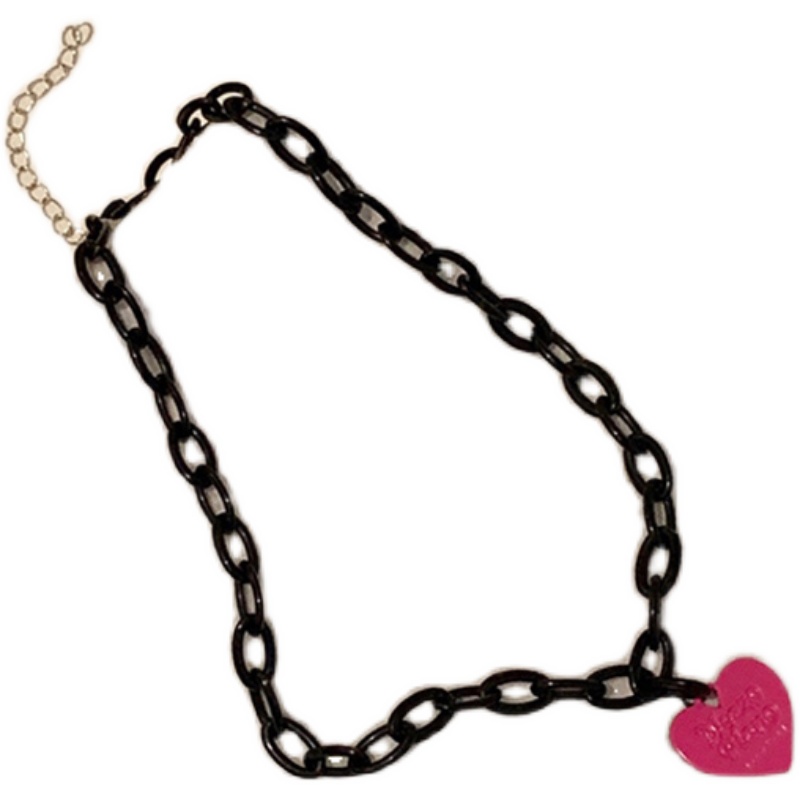 Love Necklace Trendy Hip Hop Harajuku Jump Di Clavicle Chain Pendant