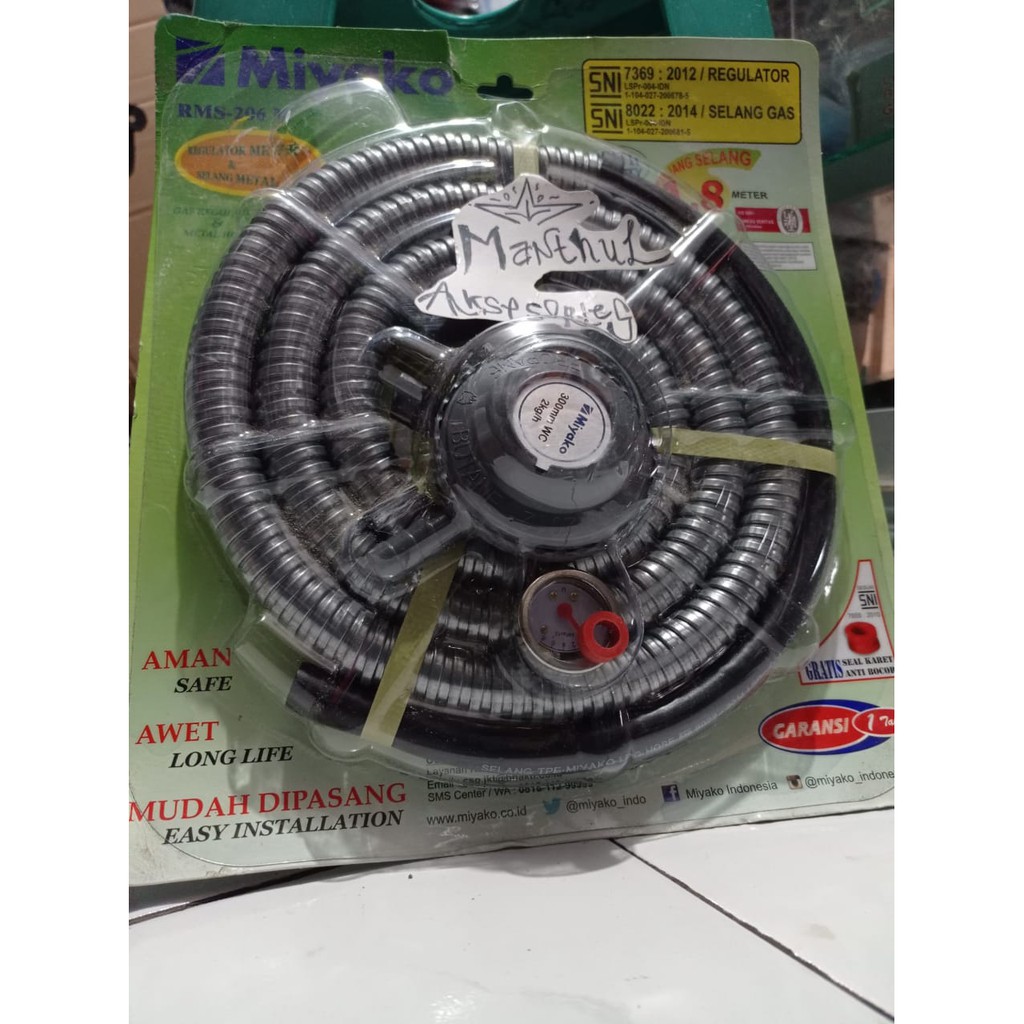 Miyako RMS 206 M REGULATOR DAN SELANG GAS