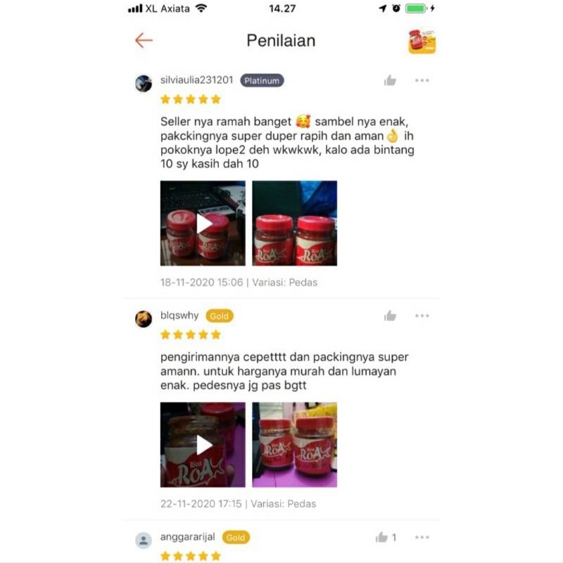 SAMBAL ROA ASAP PEDAS ASLI MANADO TERENAK TERBAIK TERLEZAT TERMURAH CAP ASLI MINAHASA EXTRA PEDAS