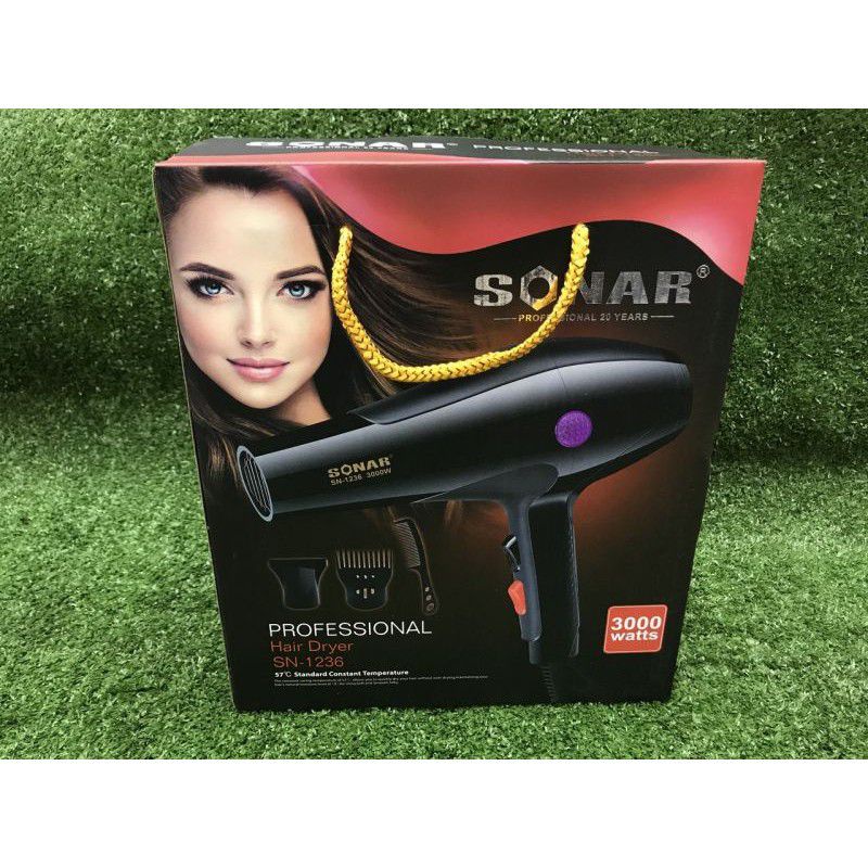 Hair Dryer Sonar SN 1236 -Alat Pengering Rambut - Hairdryer Hair Dryer Hawa Panas dan Dingin