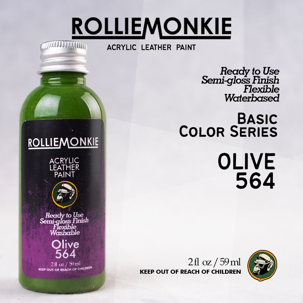 

Rolliemonkie Cat Acrylic Leather Paint - Olive, not angelus