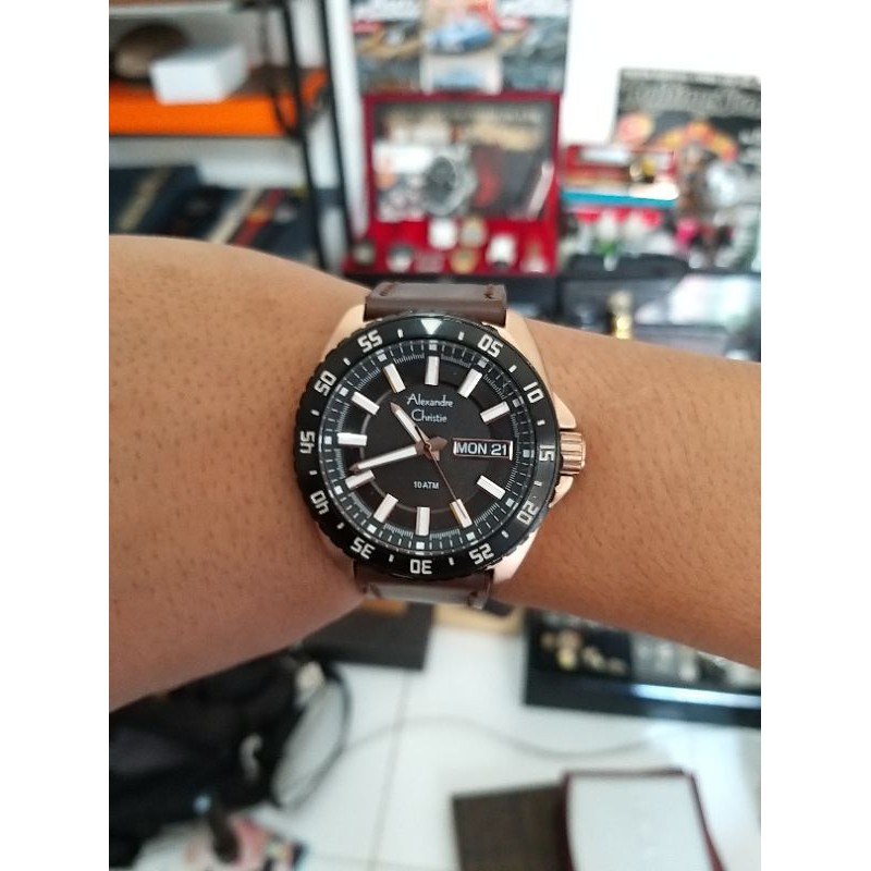 jam cowok alexandre christie second ori