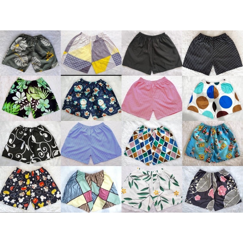 Boxer/Celana Kolor Santai Harian Wanita Pria Dewasa | SOFT COTTON Bahan Adem | Harga GROSIR