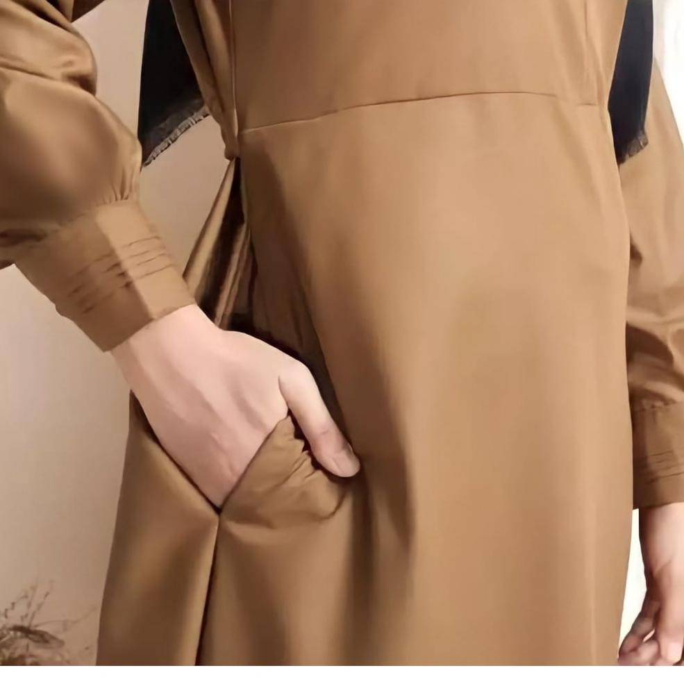 bh❊Terbaru➶ COD BAJU GAMIS SERAGAM KEKI GELAP PEMDA PDH BUSUI S M L XL XXL XXXL PAKAIAN DINAS KHAKI 