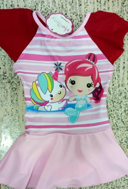 BAJU RENANG ANAK CEWEK USIA 6 BULAN - 1,5 TAHUN SWEET DANCE ORIGINAL