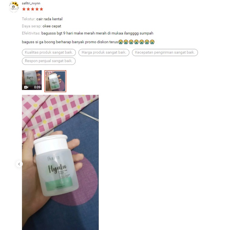 Pratista Hyalu Hydrating Toner - Ahlinya Menghidrasi Wajah - 100% Original