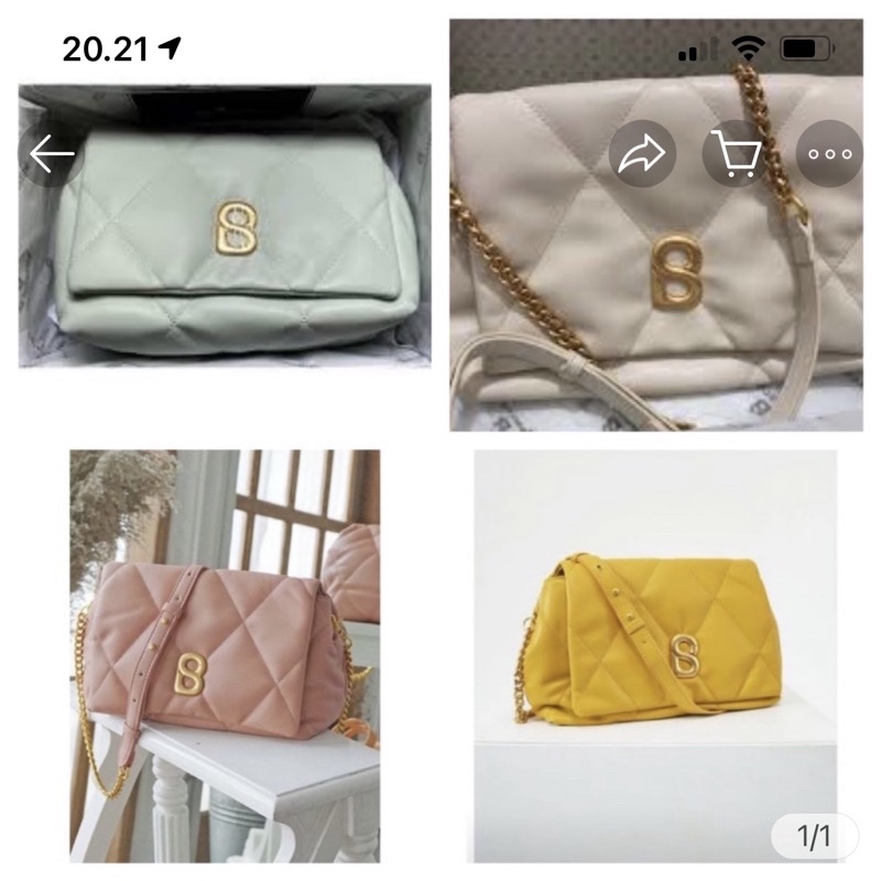 Preloved zoey bag buttonscarves