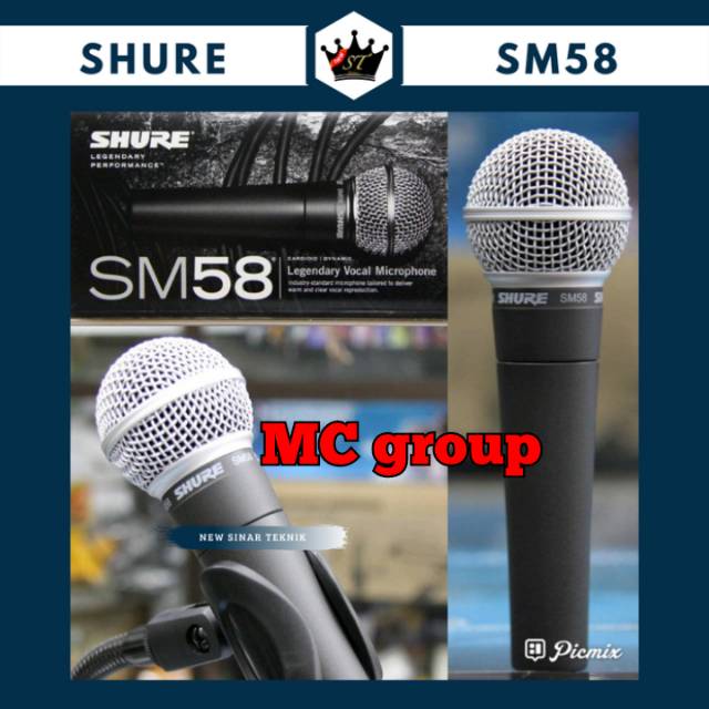 MIC SHURE ORIGINAL SM 58 MIKROFONE ASLI ORIGINAL  SHURE.