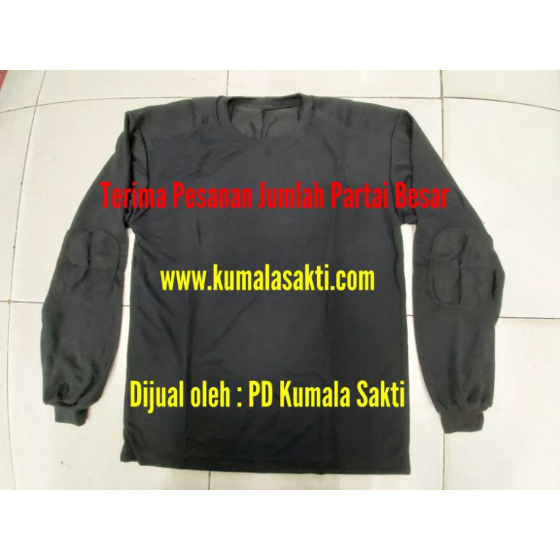 Kaos Polos Bantalan Lengan Panjang Warna Oren Hitam Benhur Hijau Dongker-Kaos Trening-Kaos BPBD-Kaos Security Satpam CoklatKaos Loreng-Kaos Polisi-Baju PPSU