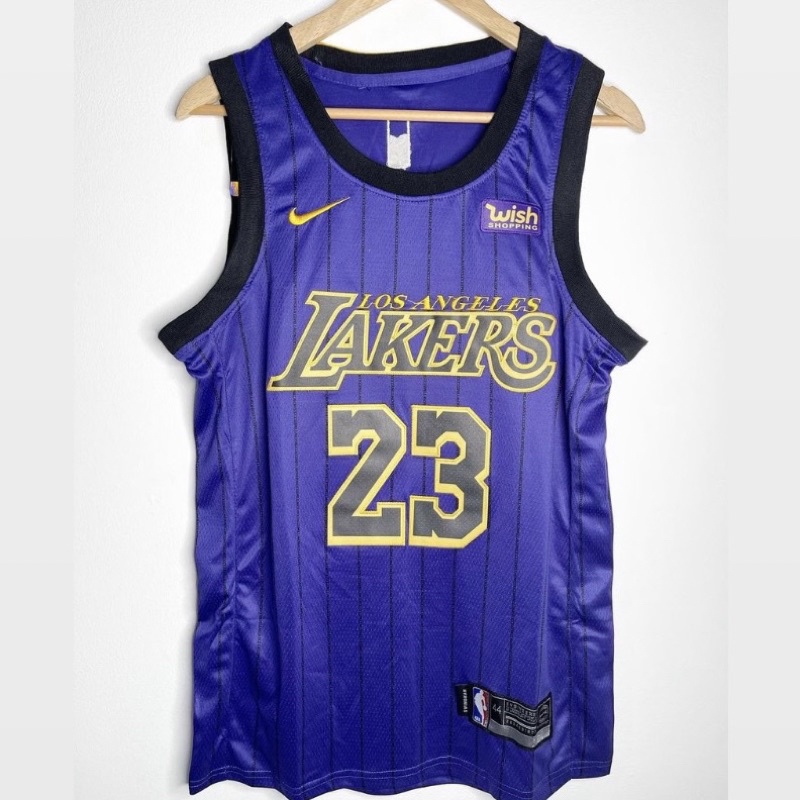 Jual JERSEY BASKET NBA LAKERS 23 LEBRON JAMES CITY EDITION UNGU 19/20