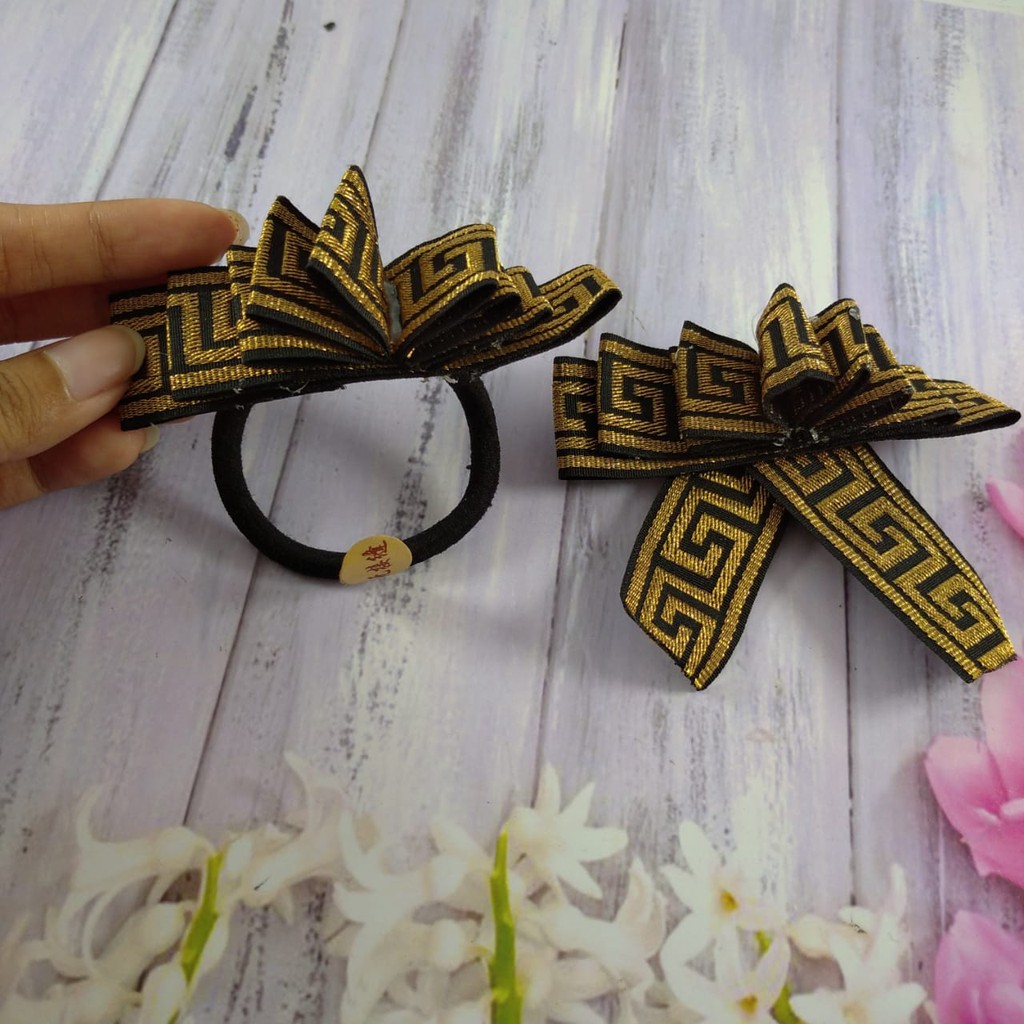 JUAL 1 SET IKAT RAMBUT + BROS COUPLE HANDMADE BY TOKOPELANGINICER