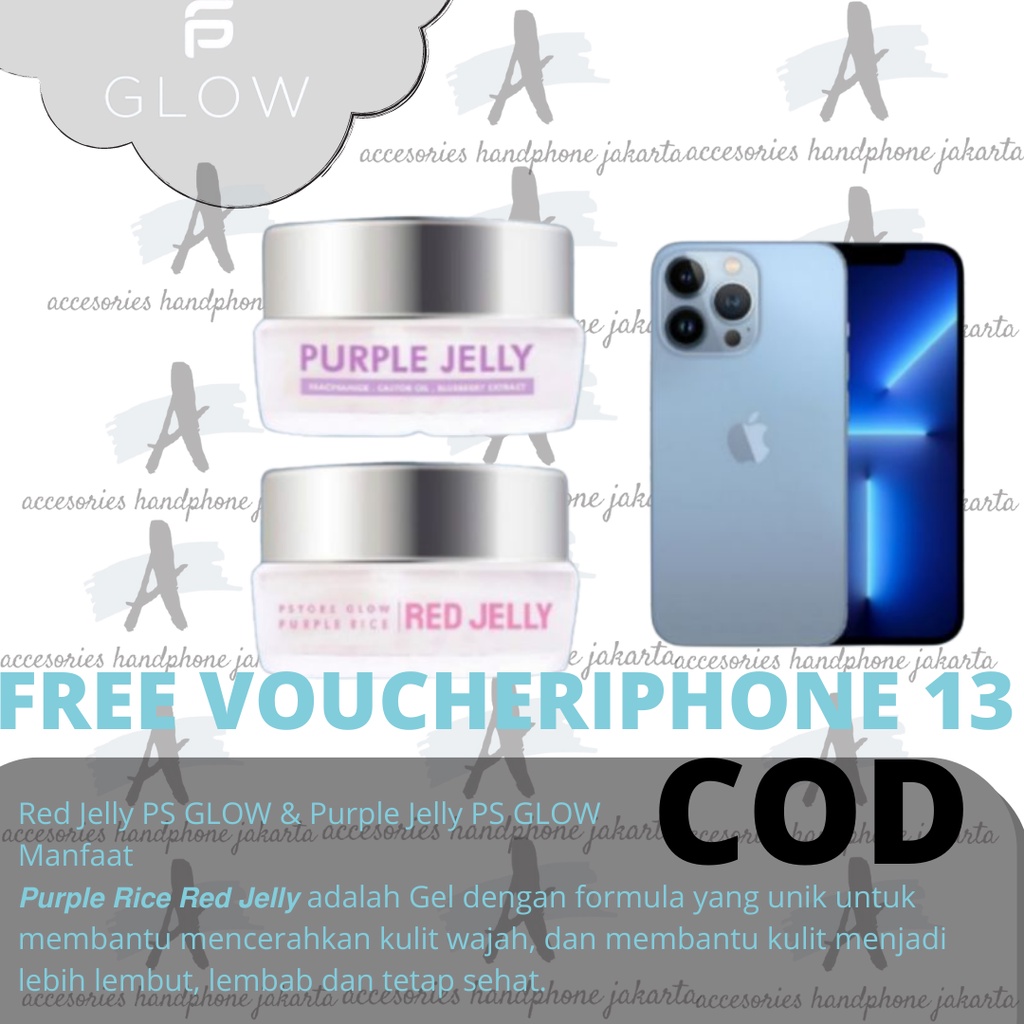 Red Jelly PS GLOW & Purple Jelly PS GLOW free Kupon Undian iPhone 13