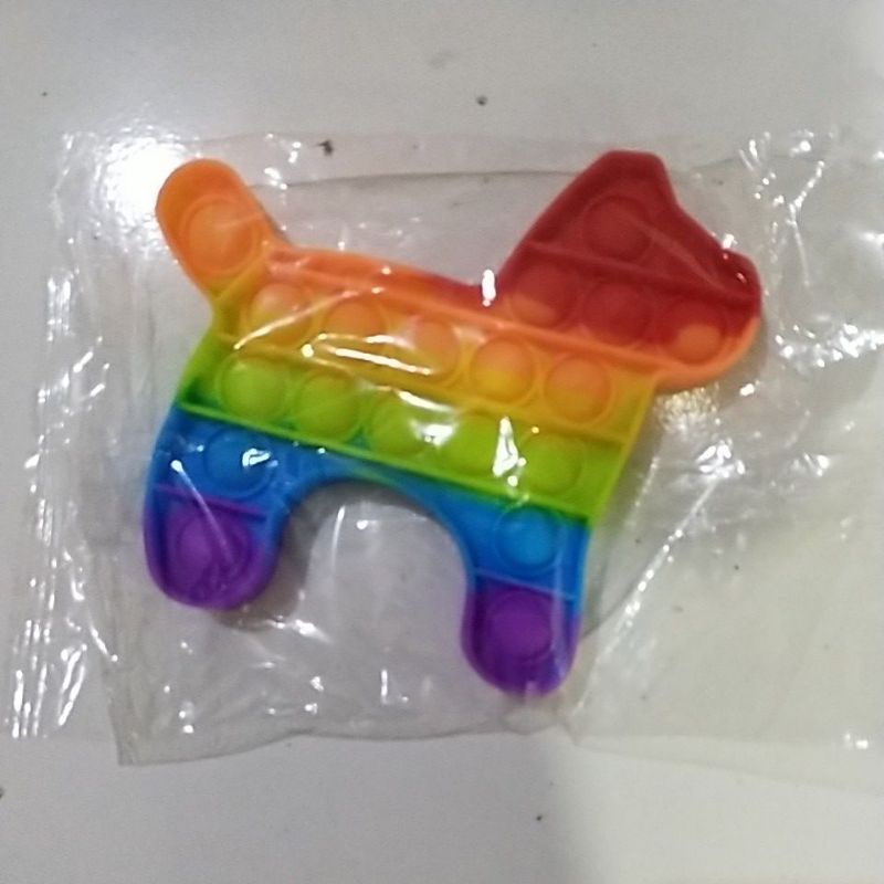 Mainan pop it murah import fidget toy pop it rainbow multicolor-4