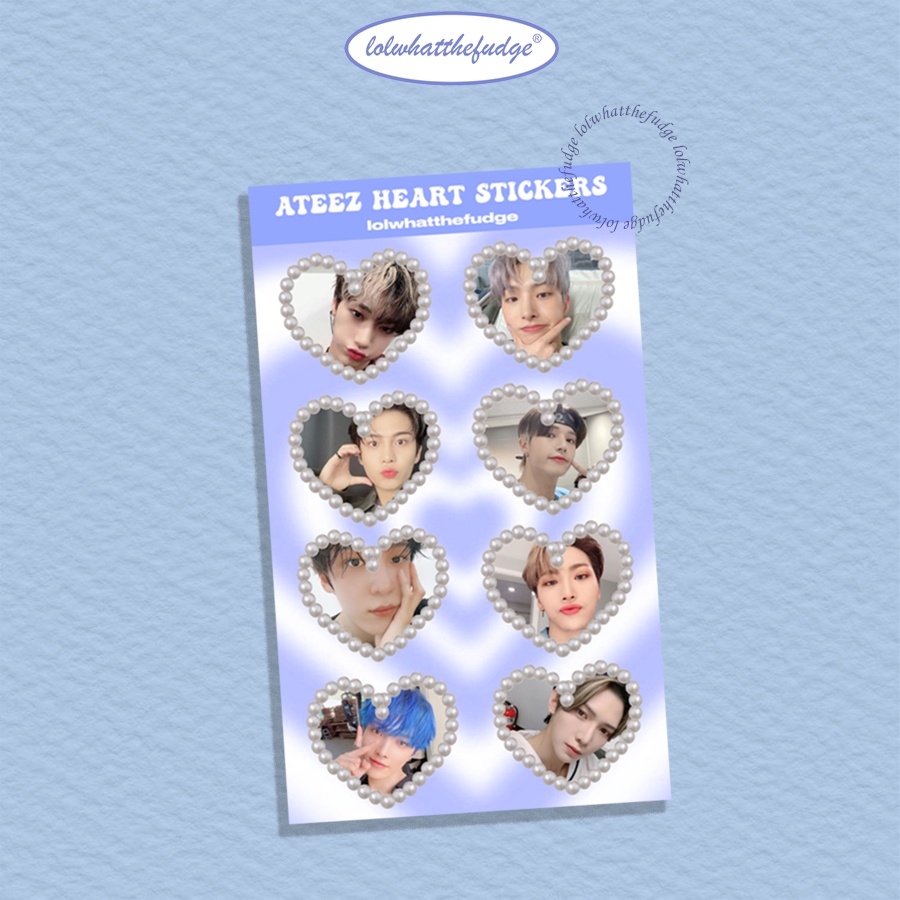 

lolwhatthefudge - ATEEZ HEART PEARL STICKER / STICKER JOURNAL / STICKER DECO