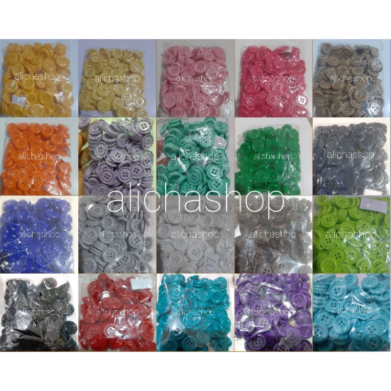 Kancing Besar Warna 2cm