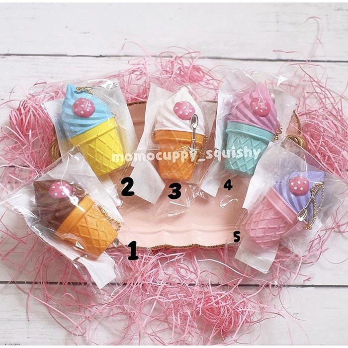 Squishy licensed mini ice cream by mother garden / creative yoko