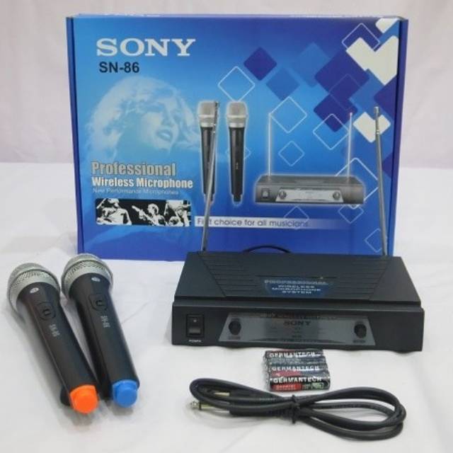 Mic Wireless SONY SN 86 Microphone Mik / Mikropon Double