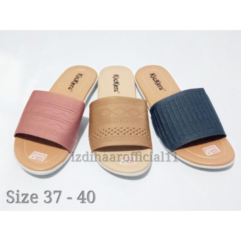 Sandal Slop Rajut wanita, Sandal Grace
