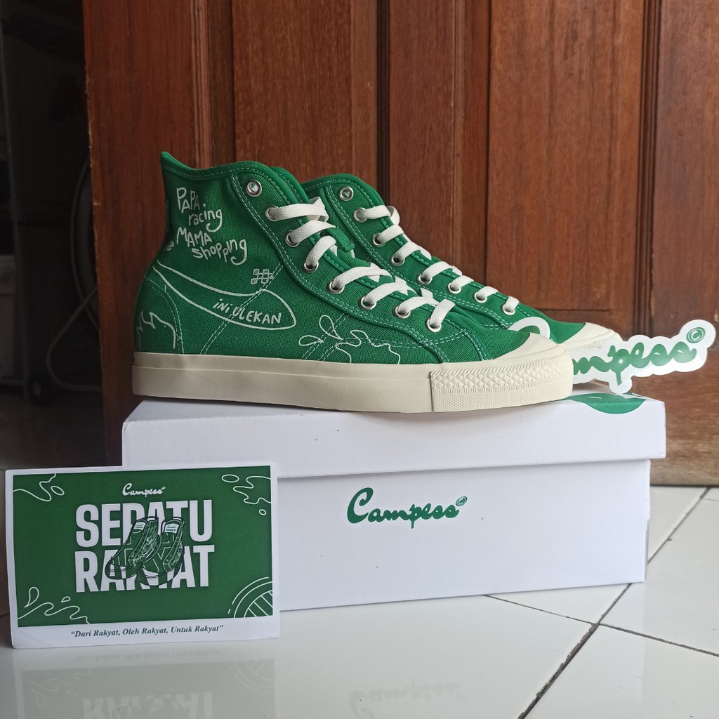[LIMITED] CAMPESS SEPATU RAKYAT HIGH GREEN