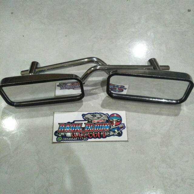 Spion kotak kecil replika daytona honda drat 14