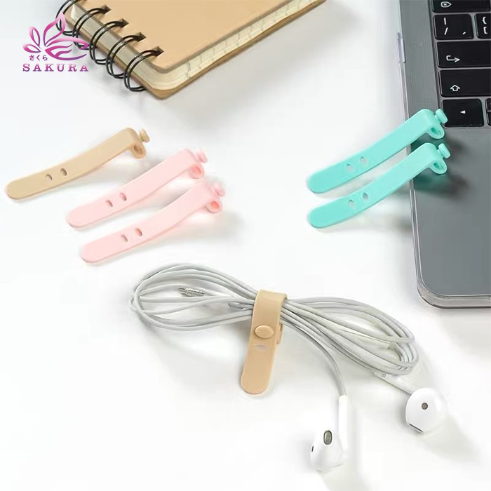 Manajer Kabel Headphone Kabel velcro, manajer kabel tetap, Earphone kabel data, Jaringan penyimpanan