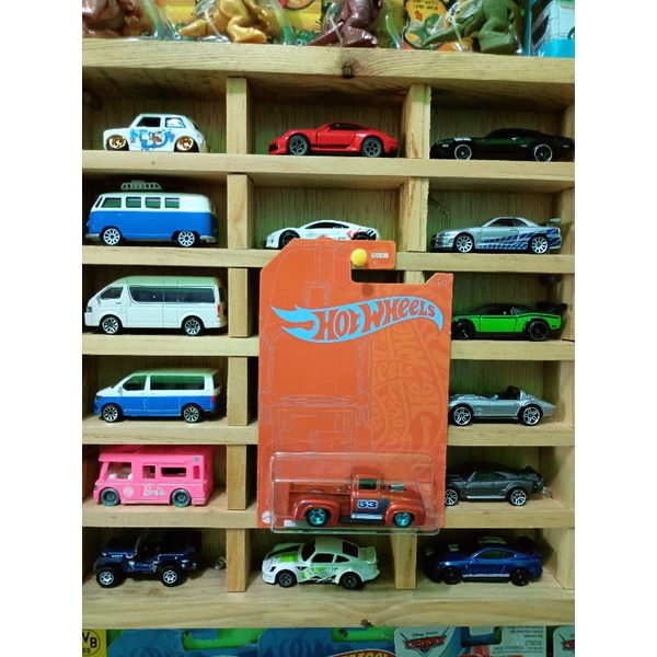 hotwheels custom 56 ford truck seri 53th red&blue