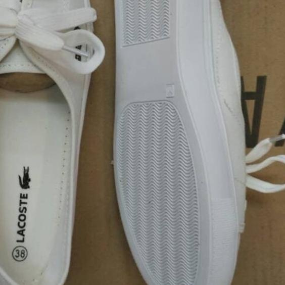 ☀ Sepatu Lacoste E013 White - Putih, 35 ✬
