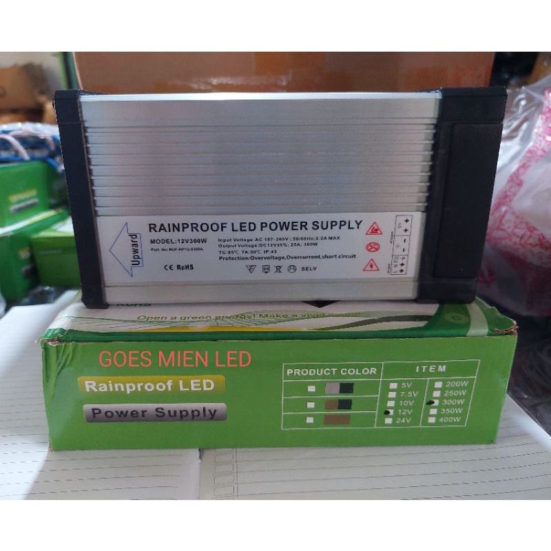 power supply 12 v 25A rainproof 300 watt