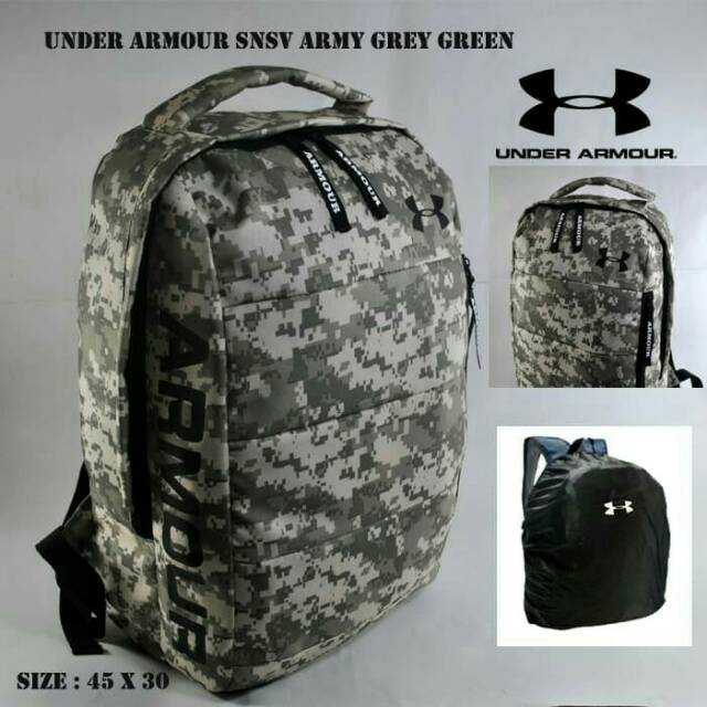 Tas Under Armour Snsv Pria Wanita Untuk Kuliah Kerja Jalan Jalan Travelling Warna Army