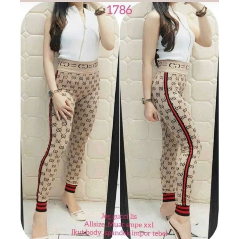 LeggingGucciJogerCOKSU&HITAM
