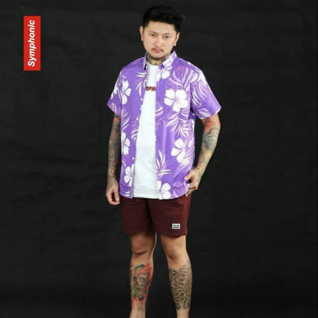 Kemeja floral merk symphonic