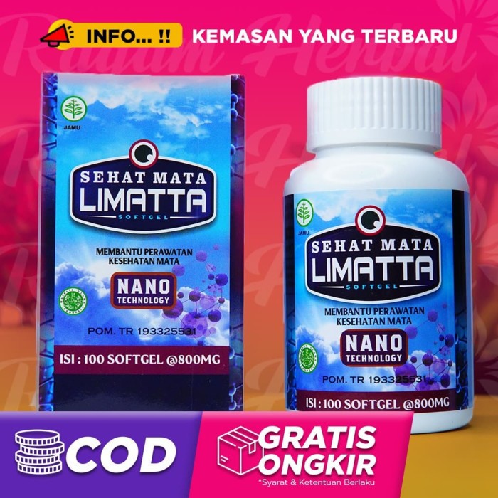 Walatra Sehat Mata Limatta Softgel Asli Original 100% RESMI