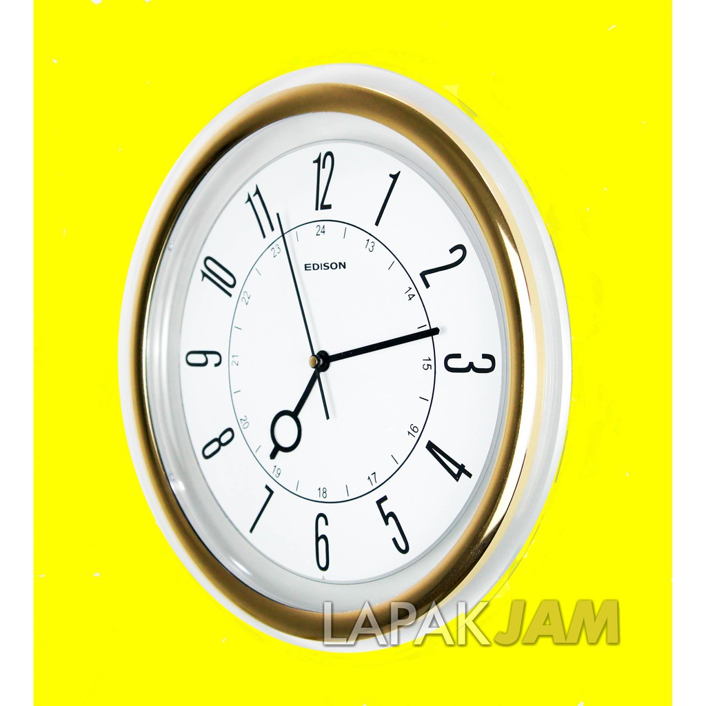 Jam Dinding Dekorasi Rumah Unik Minimalis Wall Clock EDISON EDW318