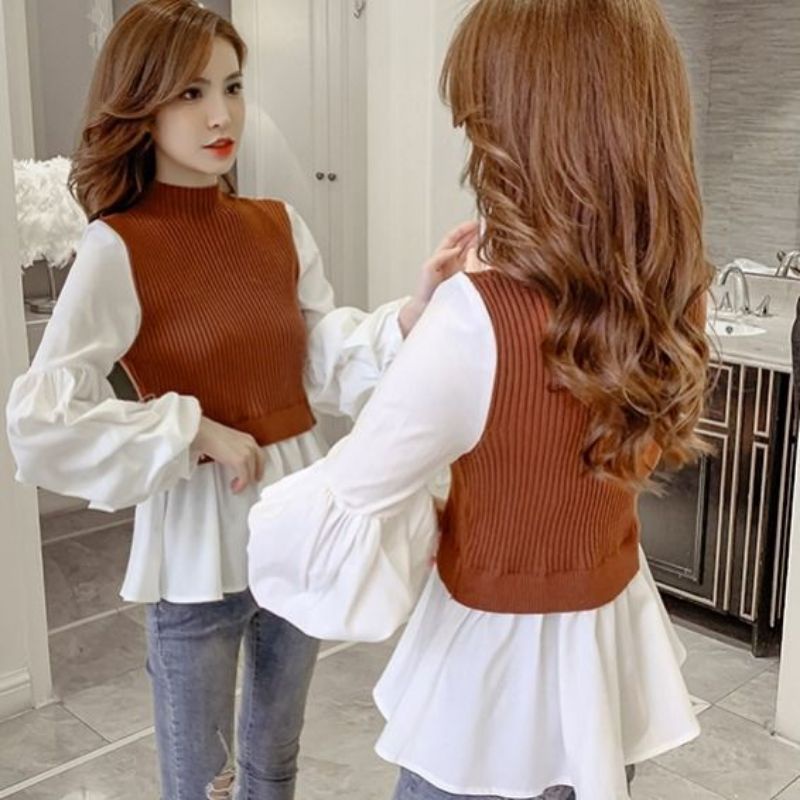 BLOUSE RAJUT WANITA KOREA M150