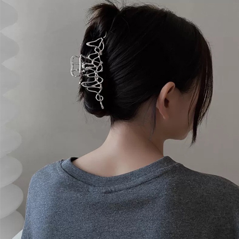 Jepit Rambut Artistik Trendy Bahan Metal Untuk Wanita