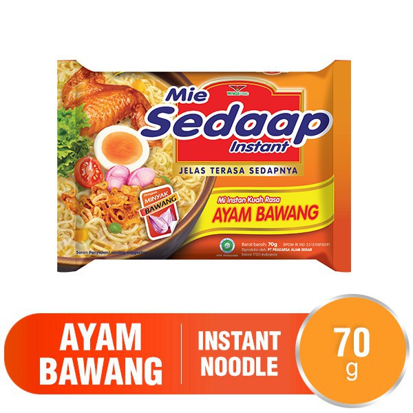 Promo Murah : Sedaap Mie Instant Ayam Bawang 70G 99 Rupiah