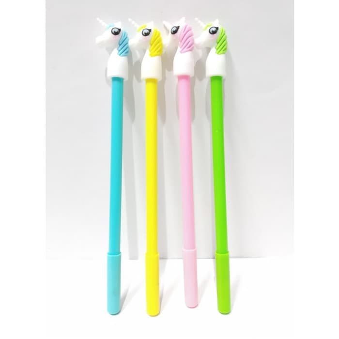

Pulpen Bolpen Kepala Unicorn Alat Tulis Gel Hitam 0.5 mm Tipe A -