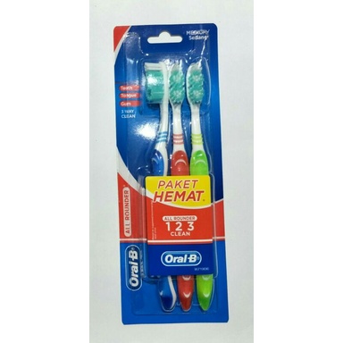 ORAL-B SIKAT GIGI 3 PCS/centraltrenggalek