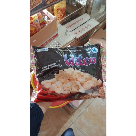 

Krupuk kerang pedas MENTAH merk Wilco