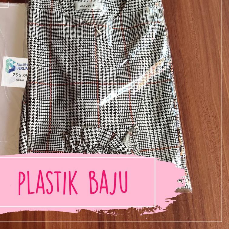 

PLASTIK OPP 27 X 35 CM 20 MIC 100LBR / PLASTIK BENING KEMASAN BUNGKUS BAJU UNDANGAN MURAH BERKUALITAS