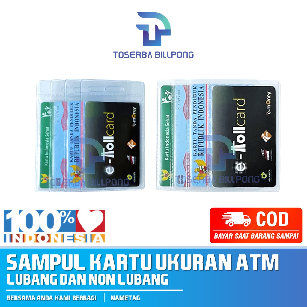 Pelindung Sampul Kartu ATM KTP ETOLL SIM / Photocard / Cover Mika Doff Toserba Billpong