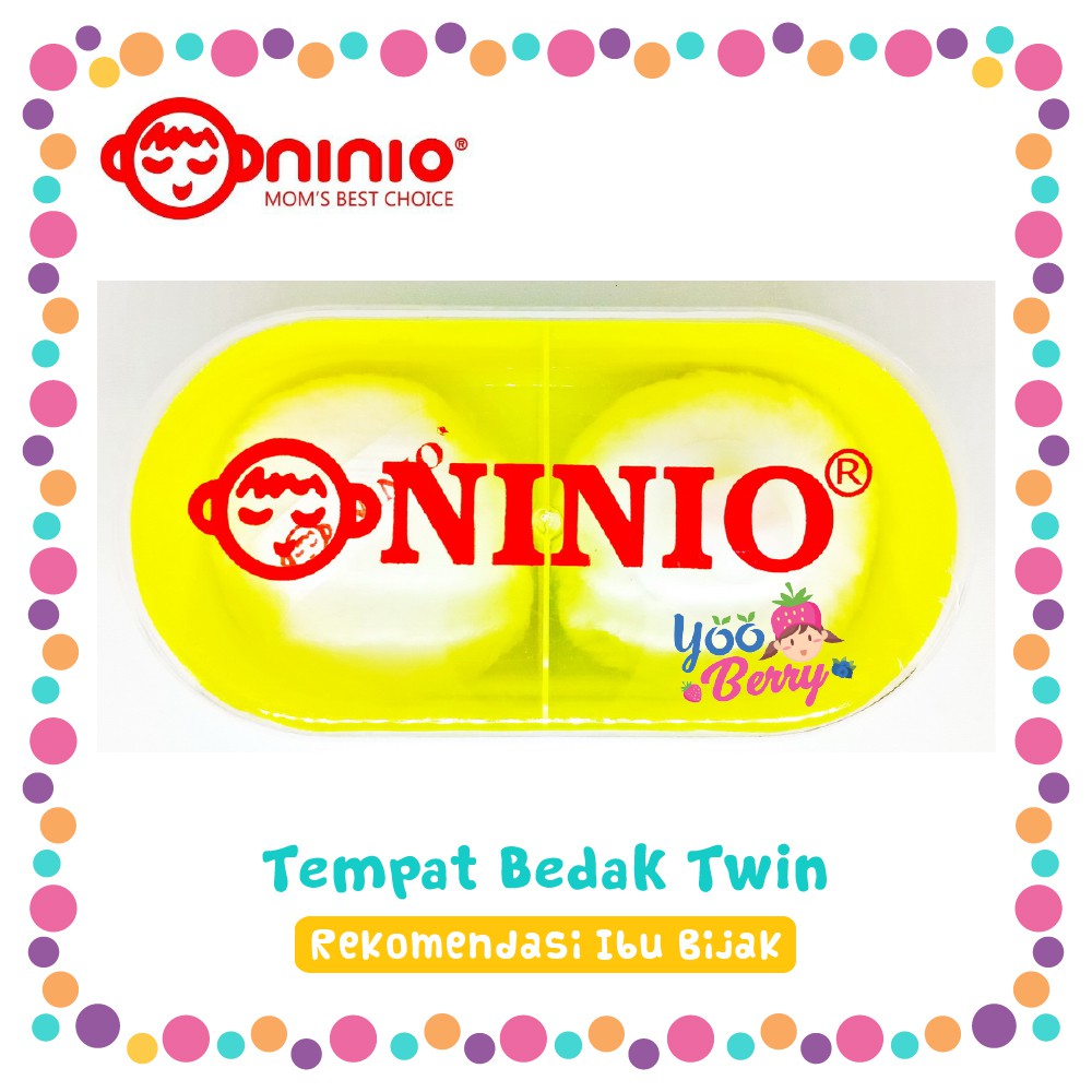 Ninio Tempat Bedak Bayi Powder Case Twin Berry Mart